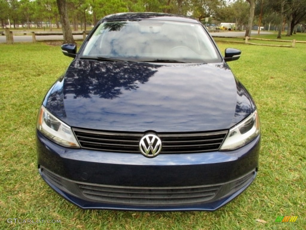 2012 Jetta SE Sedan - Tempest Blue Metallic / Titan Black photo #15