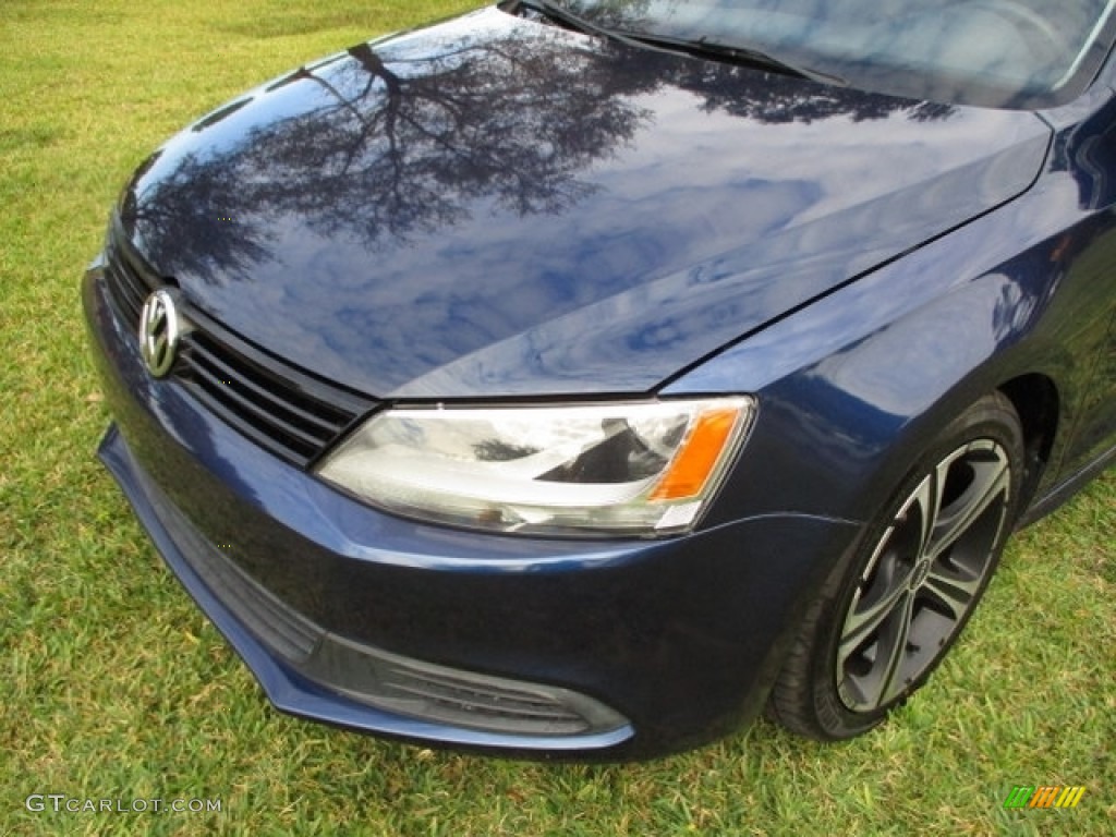 2012 Jetta SE Sedan - Tempest Blue Metallic / Titan Black photo #29