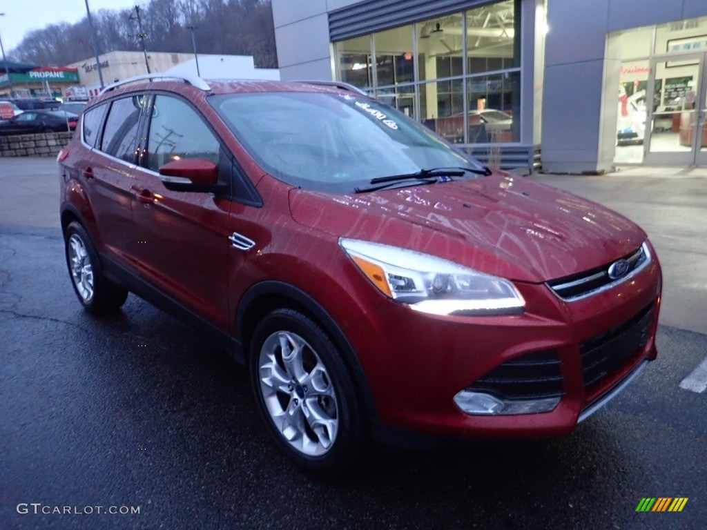 2016 Escape Titanium 4WD - Ruby Red Metallic / Medium Light Stone photo #9