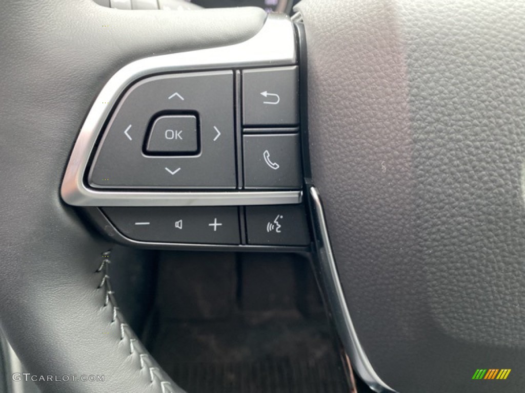 2021 Toyota Highlander XSE AWD Black Steering Wheel Photo #140702756