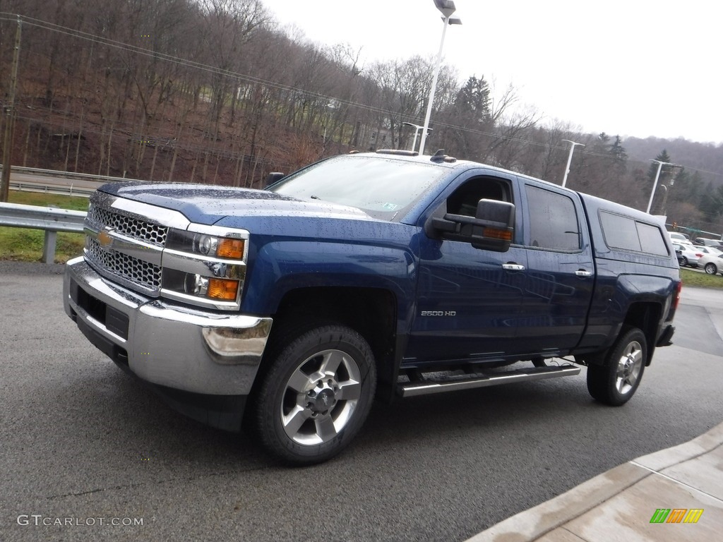 2019 Silverado 2500HD Work Truck Crew Cab 4WD - Deep Ocean Blue Metallic / Dark Ash/Jet Black photo #11