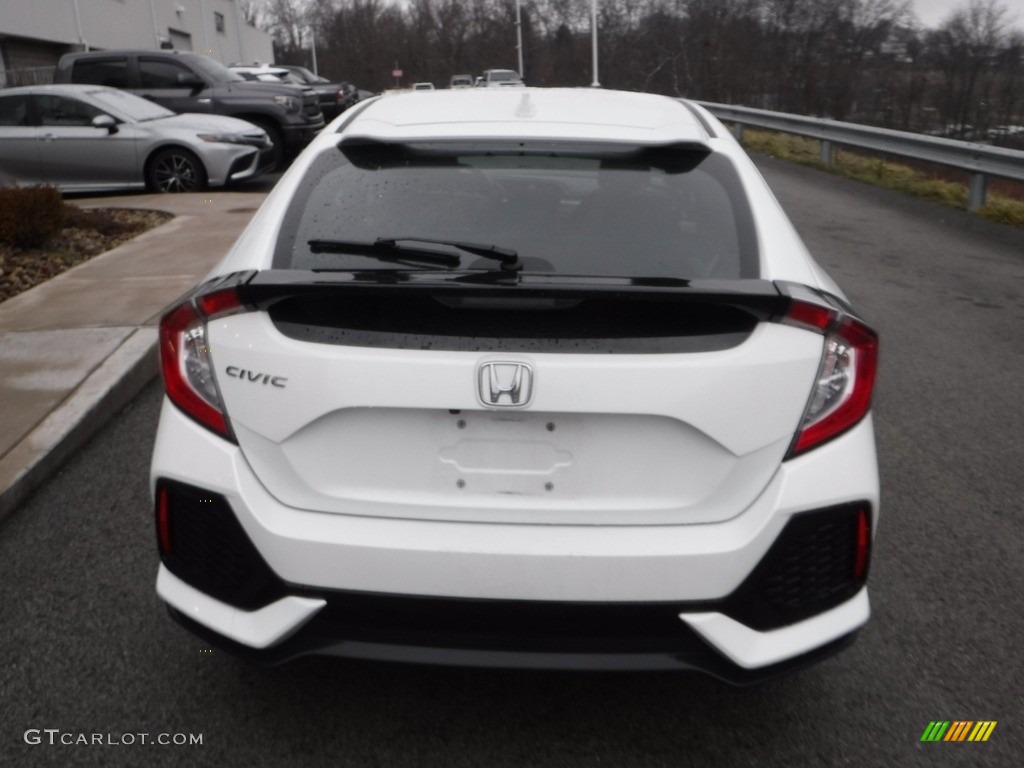 2019 Civic EX Hatchback - White Orchid Pearl / Black/Ivory photo #12