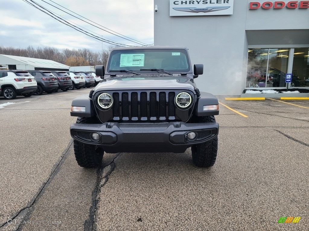 2021 Wrangler Unlimited Willys 4x4 - Granite Crystal Metallic / Black photo #7