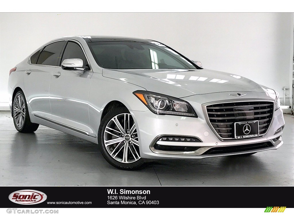 2018 Genesis G80 RWD - Santiago Silver / Black photo #1