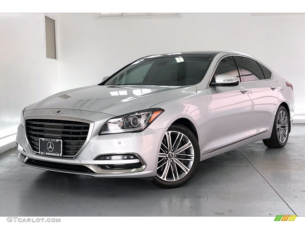 2018 Genesis G80 RWD - Santiago Silver / Black photo #12