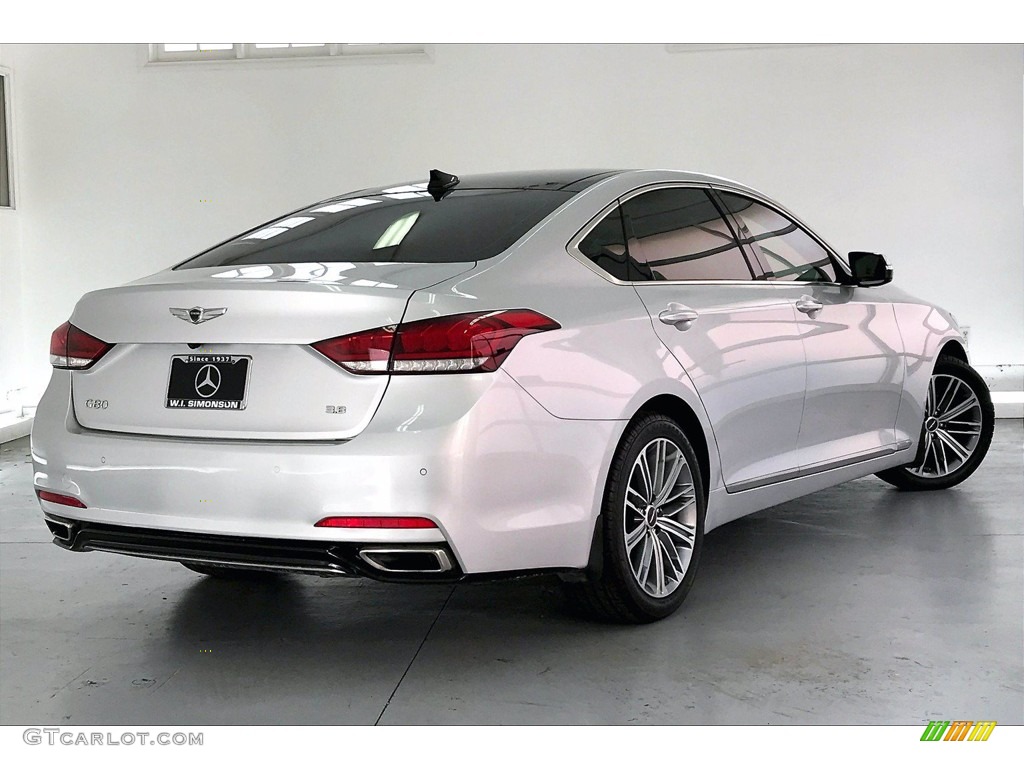 2018 Genesis G80 RWD - Santiago Silver / Black photo #13