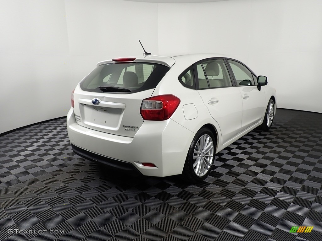 2013 Impreza 2.0i Limited 5 Door - Satin White Pearl / Ivory photo #17