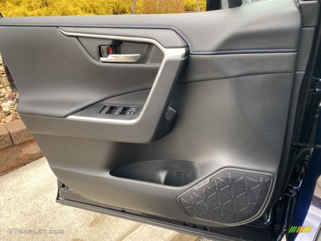 2021 Toyota RAV4 XSE AWD Hybrid Black Door Panel Photo #140706746
