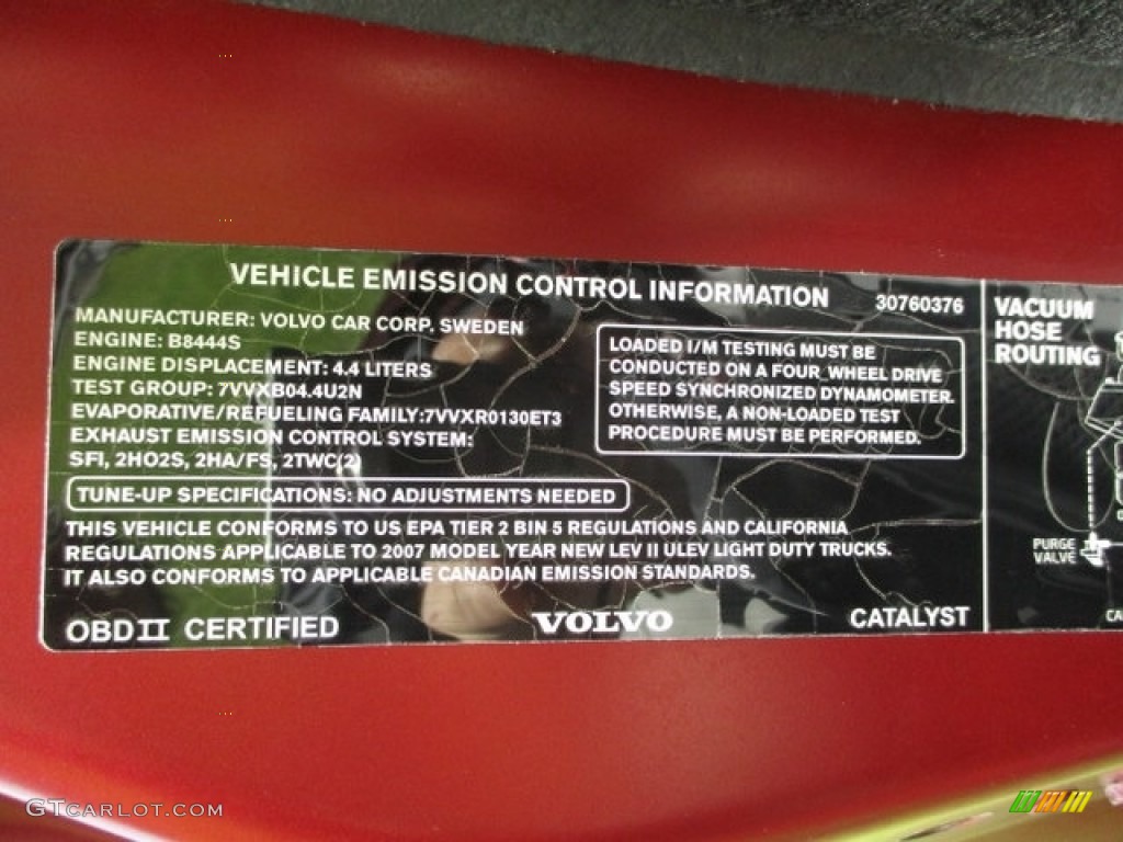 2007 XC90 V8 AWD - Ruby Red Metallic / Sandstone photo #77