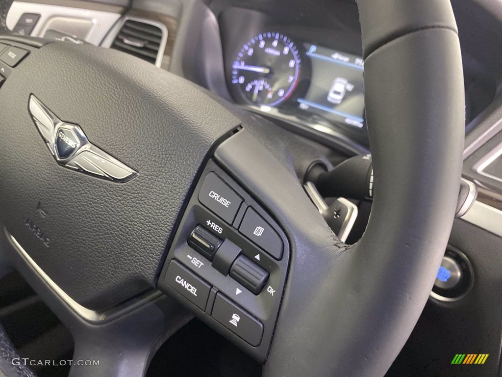 2018 Hyundai Genesis G80 RWD Black Steering Wheel Photo #140706926