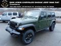 2021 Sarge Green Jeep Wrangler Unlimited Willys 4x4  photo #1