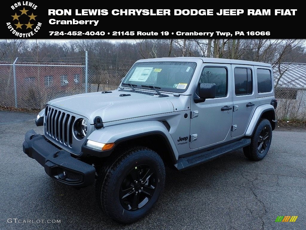 2021 Wrangler Unlimited Sahara Altitude 4x4 - Billet Silver Metallic / Black photo #1