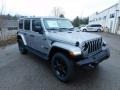 2021 Billet Silver Metallic Jeep Wrangler Unlimited Sahara Altitude 4x4  photo #3