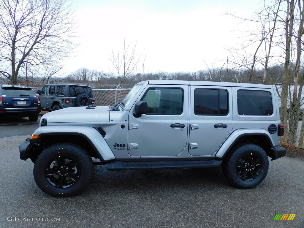 2021 Wrangler Unlimited Sahara Altitude 4x4 - Billet Silver Metallic / Black photo #9