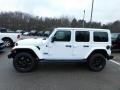 2021 Bright White Jeep Wrangler Unlimited Sahara Altitude 4x4  photo #9