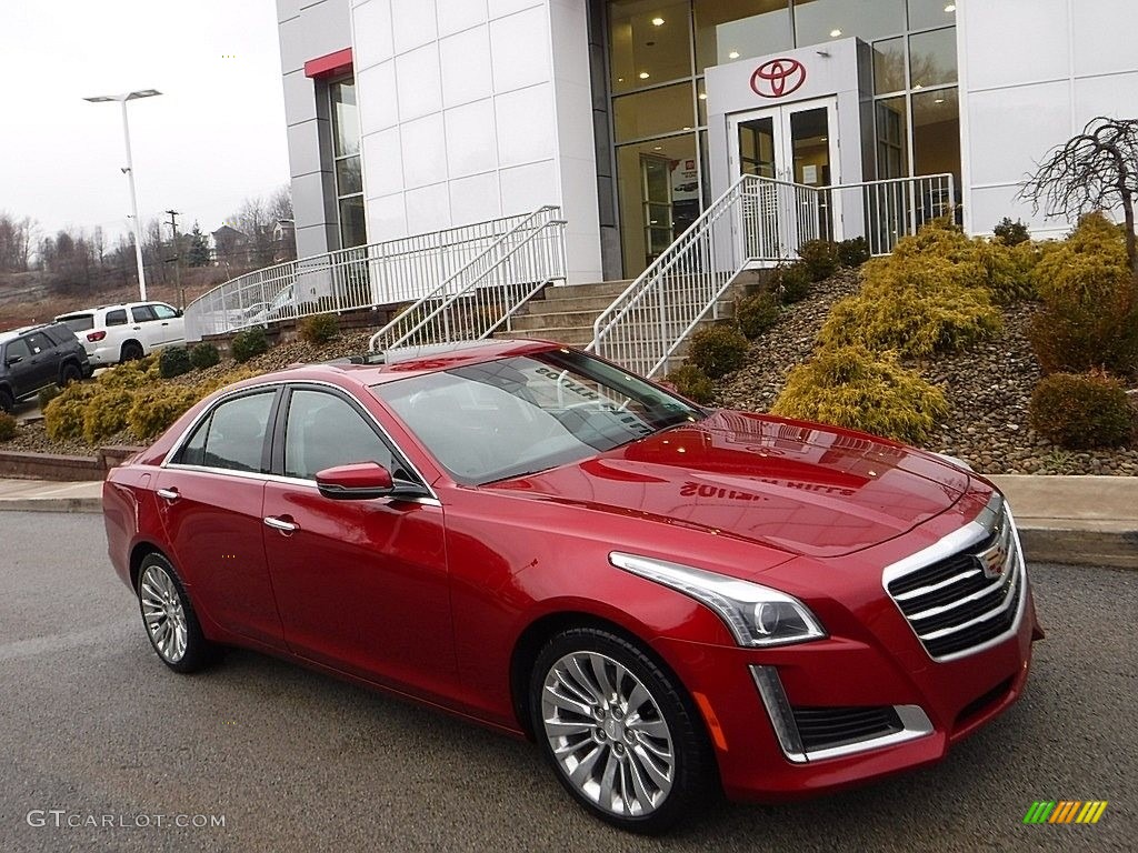 2015 CTS 2.0T Luxury AWD Sedan - Red Obsession Tintcoat / Jet Black/Jet Black photo #1