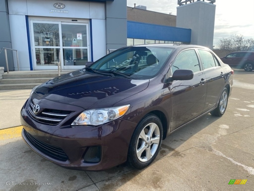 2013 Corolla LE Special Edition - Black Currant Metallic / Ash photo #1