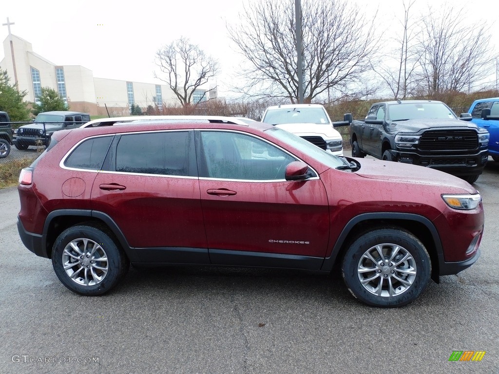 Velvet Red Pearl 2021 Jeep Cherokee Latitude Lux 4x4 Exterior Photo #140709272