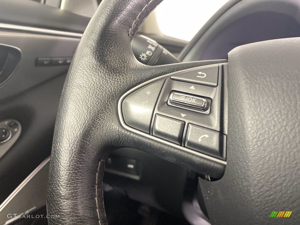 2017 Infiniti Q50 3.0t Graphite Steering Wheel Photo #140710343