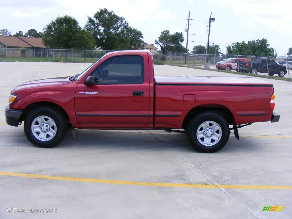 2004 Tacoma Regular Cab - Impulse Red Pearl / Oak photo #6