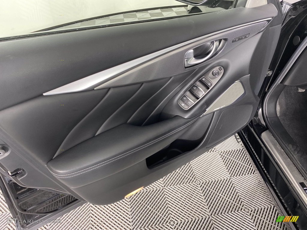 2017 Infiniti Q50 3.0t Graphite Door Panel Photo #140711306