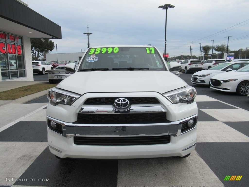 2017 4Runner Limited 4x4 - Blizzard Pearl White / Sand Beige photo #2