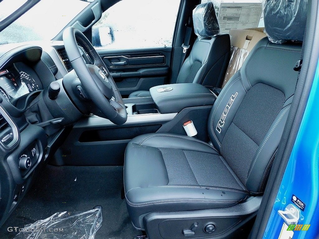 Black Interior 2021 Ram 1500 Rebel Crew Cab 4x4 Photo #140711522