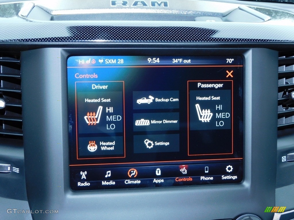 2021 Ram 1500 Rebel Crew Cab 4x4 Controls Photo #140711603