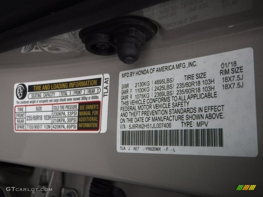 2018 CR-V EX AWD - Sandstorm Metallic / Ivory photo #27