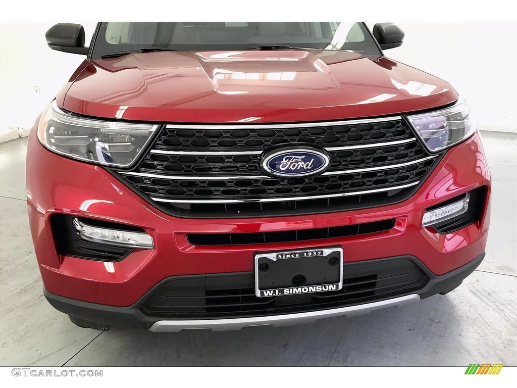 2020 Explorer XLT 4WD - Rapid Red Metallic / Sandstone photo #30