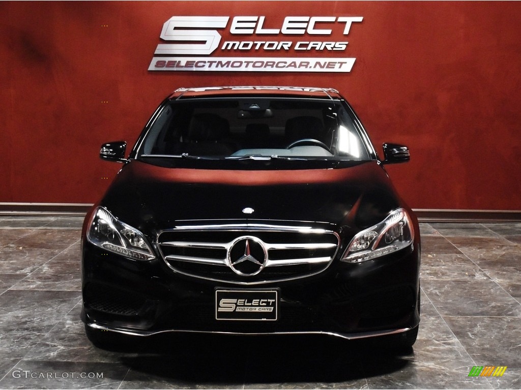 2014 E 550 4Matic Sedan - Black / Black photo #2
