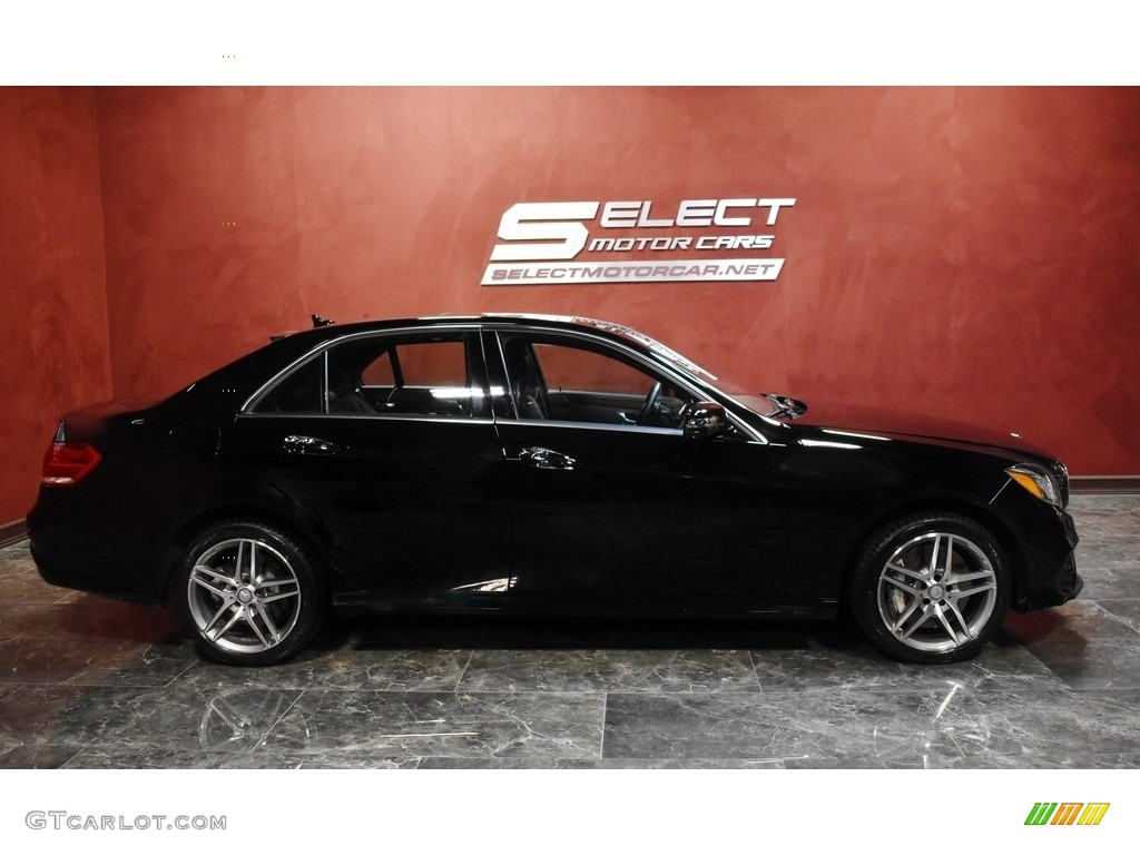 2014 E 550 4Matic Sedan - Black / Black photo #4