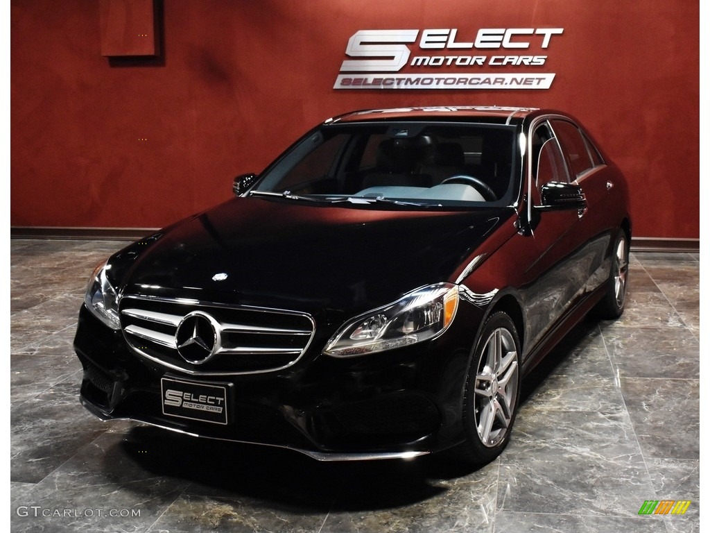 2014 E 550 4Matic Sedan - Black / Black photo #6