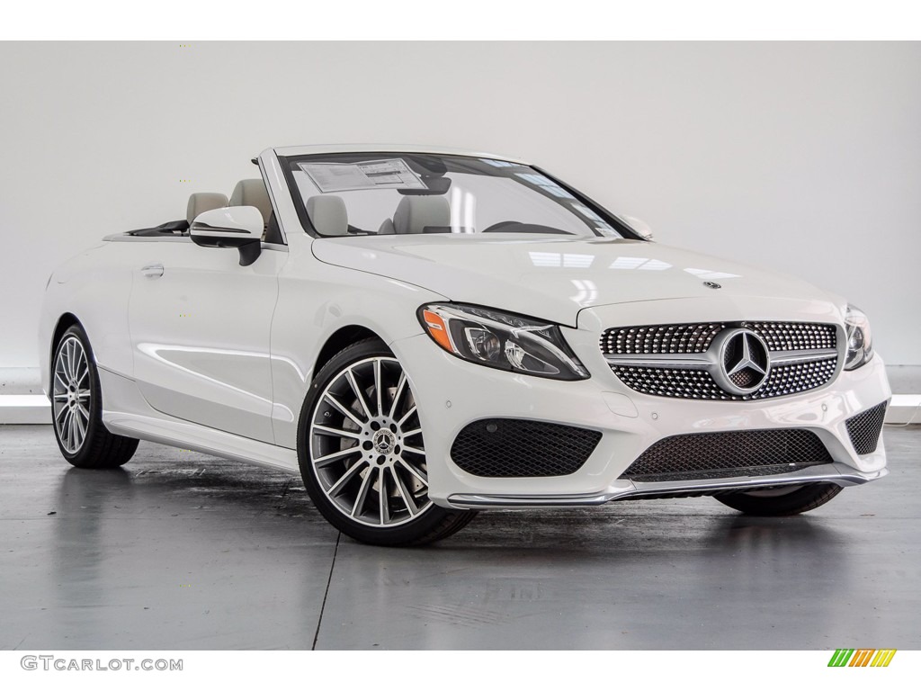 Polar White 2018 Mercedes-Benz C 300 Cabriolet Exterior Photo #140712974