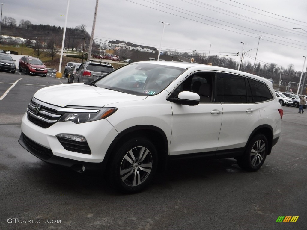 White Diamond Pearl 2017 Honda Pilot EX-L AWD Exterior Photo #140713250