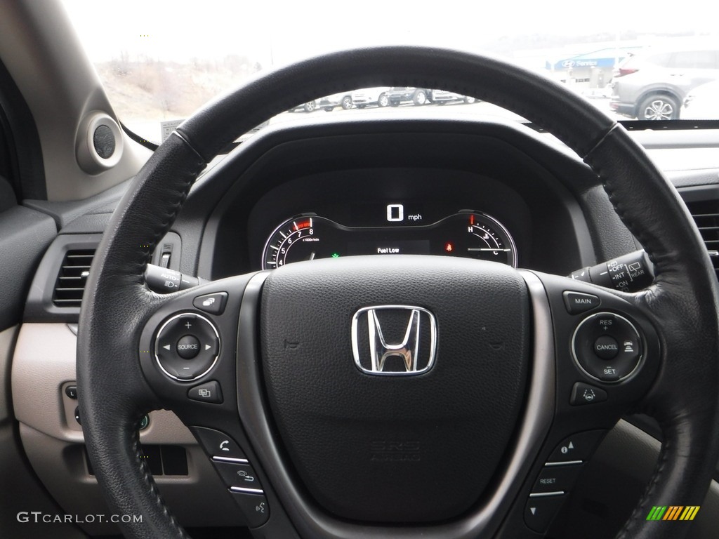 2017 Honda Pilot EX-L AWD Beige Steering Wheel Photo #140713394