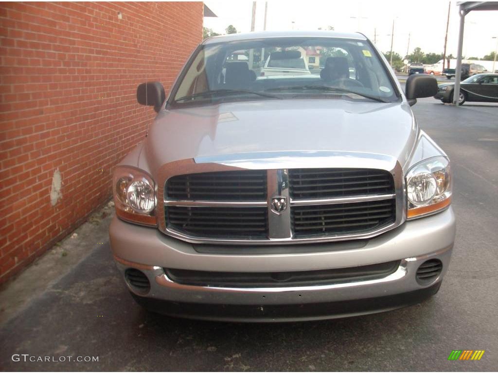 2006 Ram 1500 SLT Quad Cab - Bright Silver Metallic / Medium Slate Gray photo #8