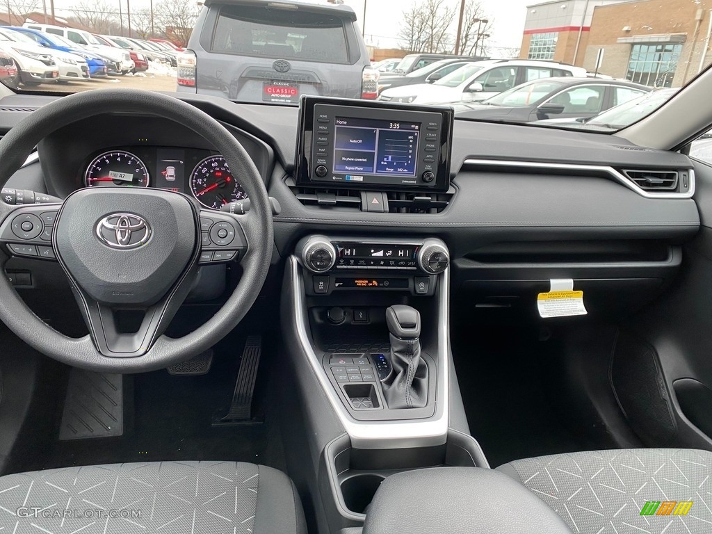 2021 Toyota RAV4 XLE AWD Black Dashboard Photo #140716038