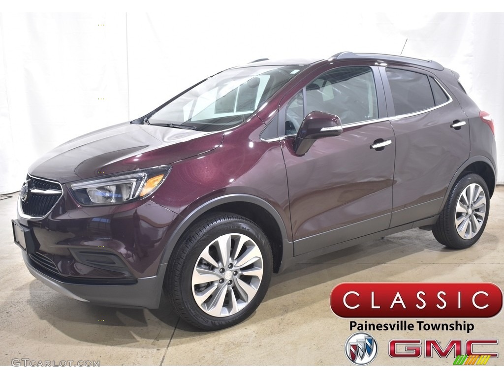 2018 Encore Preferred AWD - Black Cherry Metallic / Ebony photo #1