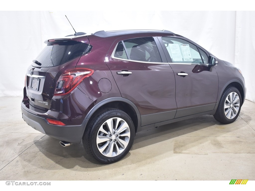 2018 Encore Preferred AWD - Black Cherry Metallic / Ebony photo #2