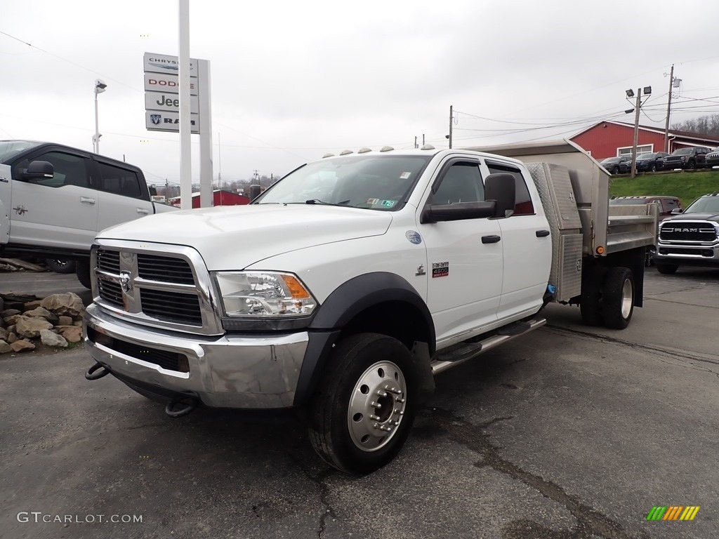 2012 Ram 4500 HD SLT Crew Cab 4x4 Dump Truck - Bright White / Dark Slate/Medium Graystone photo #1