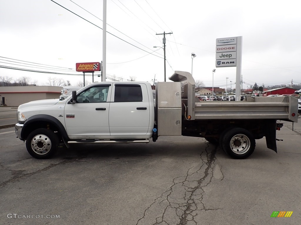 Bright White 2012 Dodge Ram 4500 HD SLT Crew Cab 4x4 Dump Truck Exterior Photo #140718027