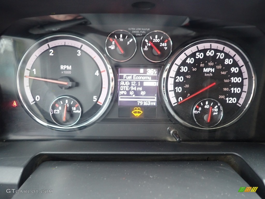 2012 Dodge Ram 4500 HD SLT Crew Cab 4x4 Dump Truck Gauges Photo #140718319