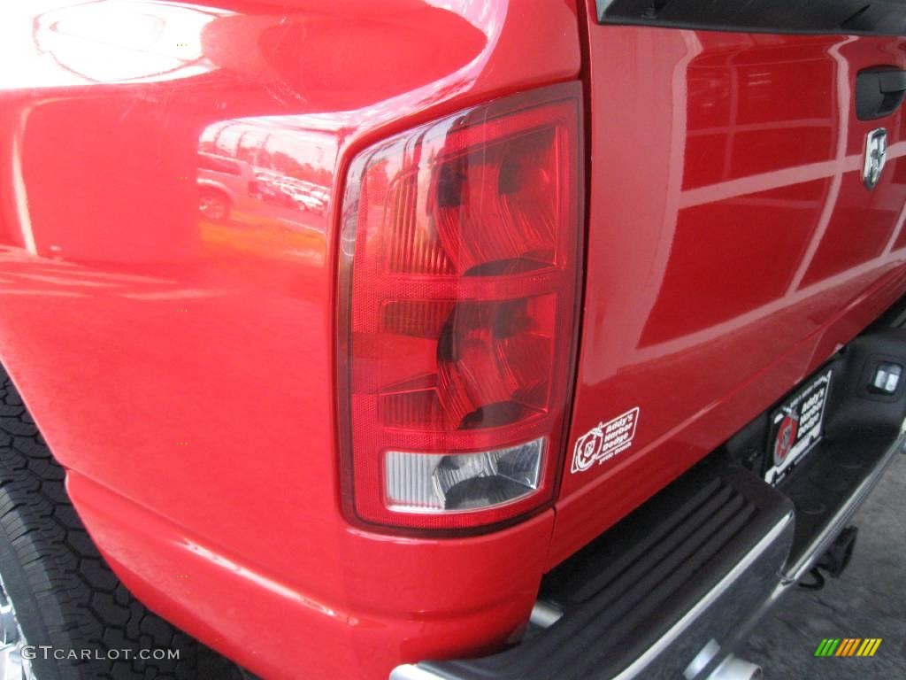 2006 Ram 1500 SLT Mega Cab 4x4 - Flame Red / Medium Slate Gray photo #8