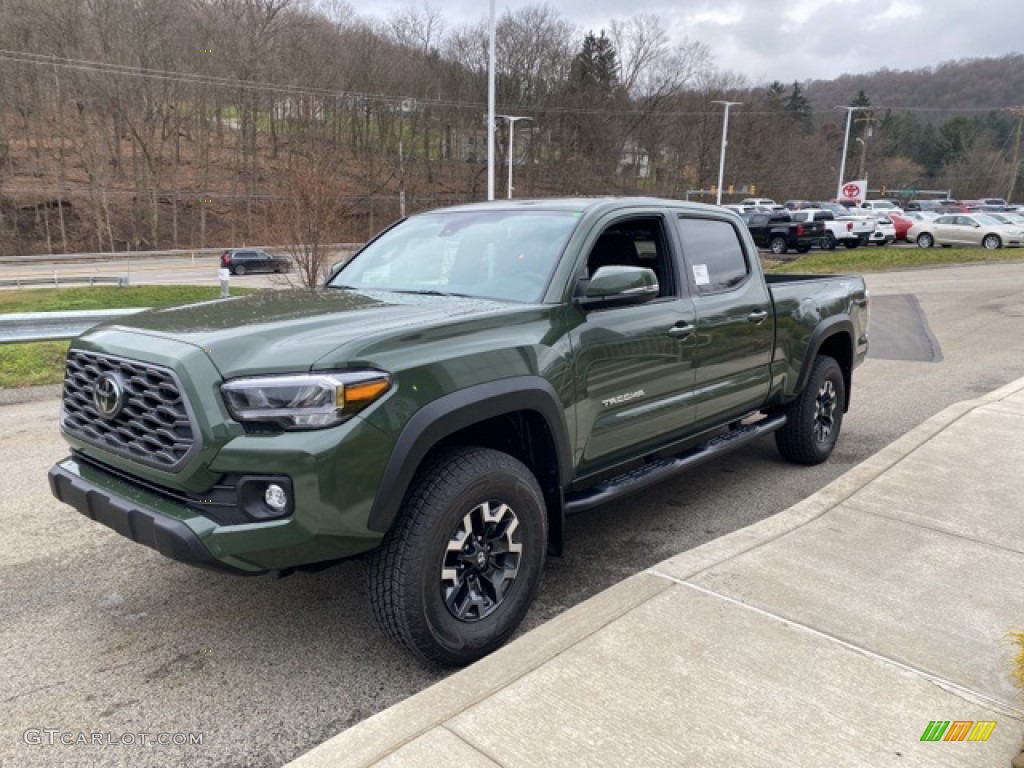 Army Green 2021 Toyota Tacoma TRD Off Road Double Cab 4x4 Exterior Photo #140719371