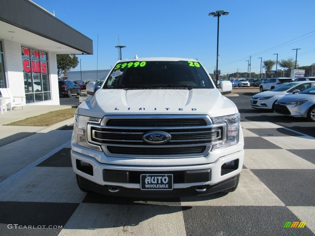 2020 F150 Limited SuperCrew 4x4 - Star White / Limited Unique Camelback photo #2