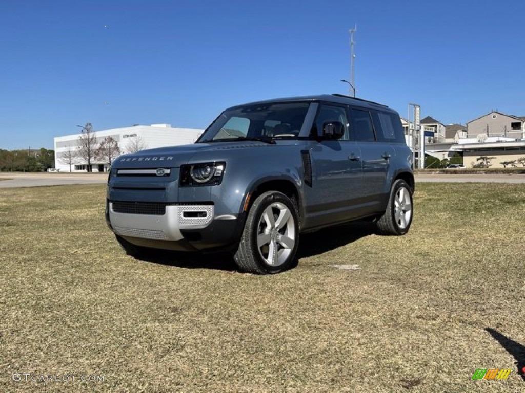 2021 Defender 110 SE - Tasman Blue Metallic / Acorn photo #1