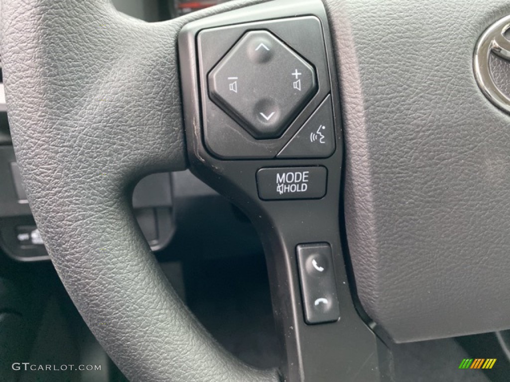2021 Toyota Tacoma SR Double Cab 4x4 Cement Steering Wheel Photo #140720616
