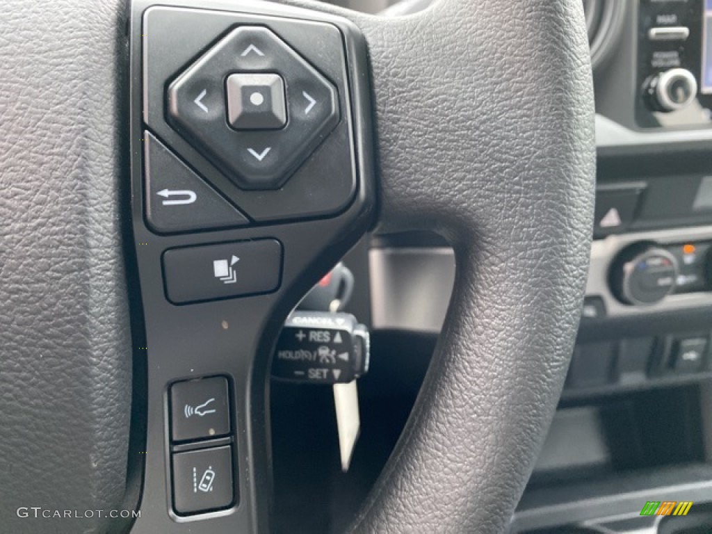 2021 Toyota Tacoma SR Double Cab 4x4 Cement Steering Wheel Photo #140720640
