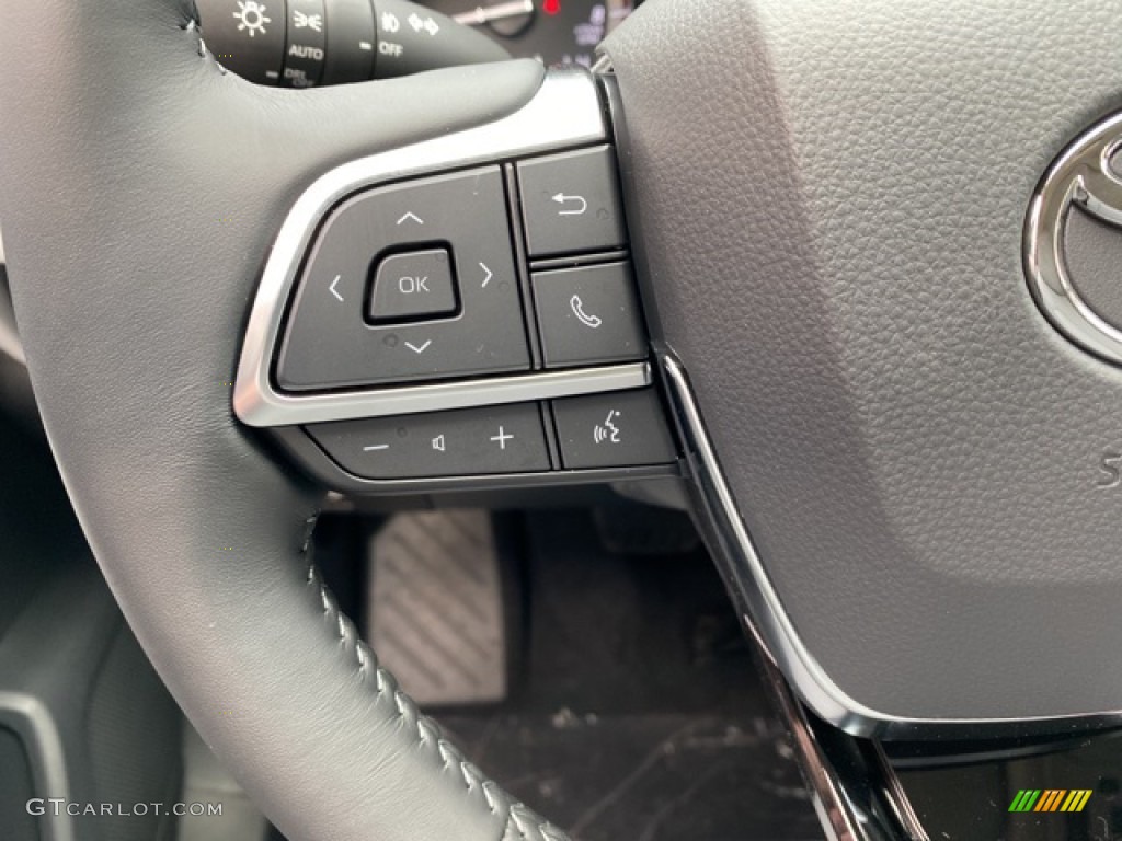 2021 Toyota Highlander XLE AWD Graphite Steering Wheel Photo #140721258